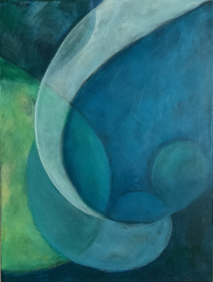 Original Abstract Blues painting
